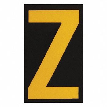 BRADY Reflective Numbers And Letters Z PK25, 14R244