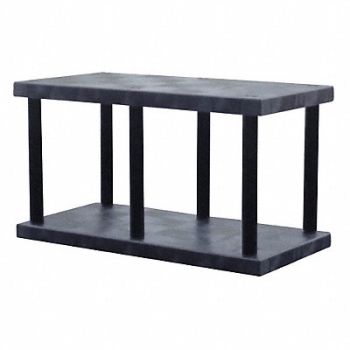 STRUCTURAL PLASTICS Plstc Shelf 24inx27inx48inShlfLdCp 425lb, 14U079