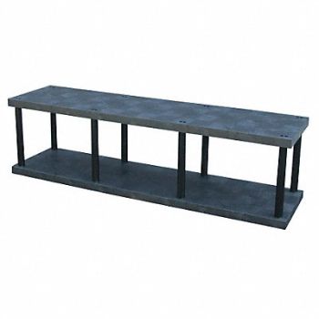 STRUCTURAL PLASTICS Plstc Shelf 24inx27inx96inShlfLdCp 880lb, 14U082
