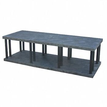 STRUCTURAL PLASTICS PlstcShelf 36inx27inx96inShlfLdCp 1320lb, 14U083