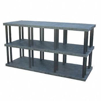 STRUCTURAL PLASTICS PlstcShelf 36inx51inx96inShlfLdCp 1320lb, 14U090