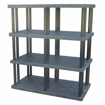 STRUCTURAL PLASTICS Plstc Shelf 36inx75inx66inShlfLdCp 895lb, 14U095
