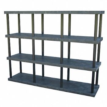 STRUCTURAL PLASTICS Plstc Shelf 24inx75inx96inShlfLdCp 880lb, 14U096