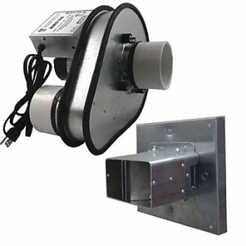 TJERNLUND Steel 11 D 14.1 H 11.1 W Inline Duct Fan, 14U160