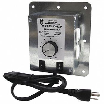 TJERNLUND Dehumidistat 10 A Silver 115 V, 14U174