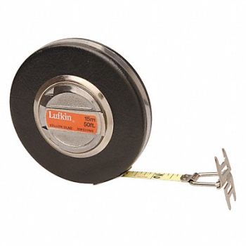 CRESCENT LUFKIN Long Tape Measure 3/8 In x 50 ft Brown, 3VYJ7
