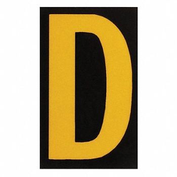BRADY Reflective Numbers And Letters D PK25, 14V818
