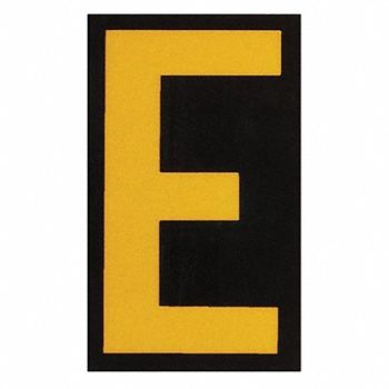 BRADY Reflective Numbers And Letters E PK25, 14V820