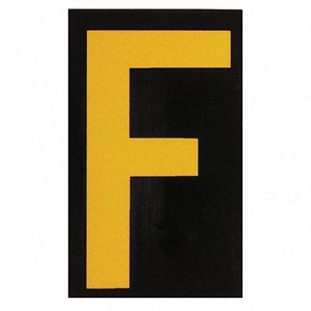 BRADY Reflective Numbers And Letters F PK25, 14V821