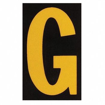 BRADY Reflective Numbers And Letters G PK25, 14V783