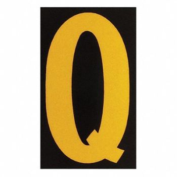 BRADY Reflective Numbers And Letters Q PK25, 14V832