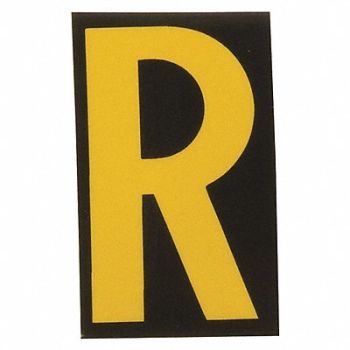 BRADY Reflective Numbers And Letters R PK25, 14V833