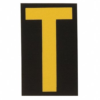 BRADY Reflective Numbers And Letters T PK25, 14V835
