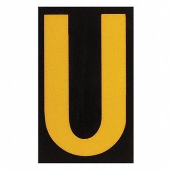 BRADY Reflective Numbers And Letters U PK25, 14V797