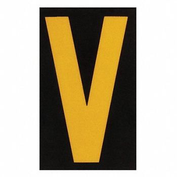 BRADY Reflective Numbers And Letters V PK25, 14V837
