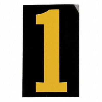 BRADY Reflective Numbers And Letters 1 PK25, 14V805