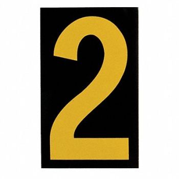 BRADY Reflective Numbers And Letters 2 PK25, 14V806