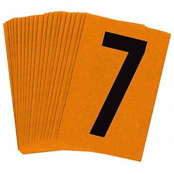 BRADY Reflective Numbers And Letters 7 PK25, 14V849