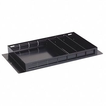 WEATHER GUARD Tote Tray 26-1/2 in L Steel Black, 14V926