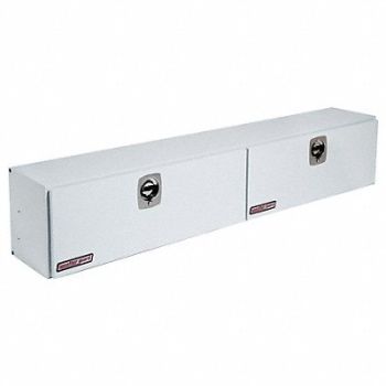 WEATHER GUARD Topside Truck Box White 96-1/4 in W, 14V934