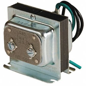 EDWARDS SIGNALING Cls 2 Trnsfrmr 10VA Enclosed Foot, 14W013