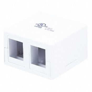 MONOPRICE Surface Mount Box 2P White, 14W966