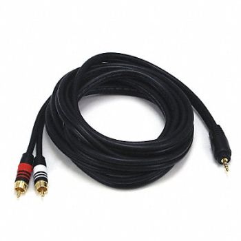 MONOPRICE A/V Cable 3.5mm(M)/2 RCA(M) 10ft, 14X121