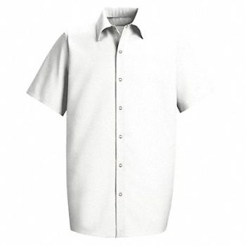 RED KAP Short Slv Wht 65 per PET/35 per Ctn 2XL, 14Y248