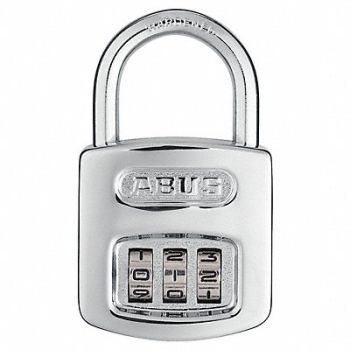 ABUS Combination Padlock 2in Rectangle Silver, 14Z331