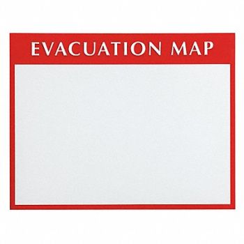 BRADY Evacuation Map Holder 13-1/2 H, 14Z516