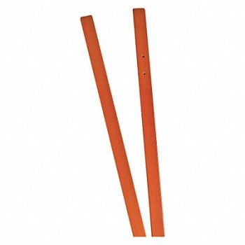 BRADY Roll-Up Sign Cross Braces Orange 48 in H, 14Z541