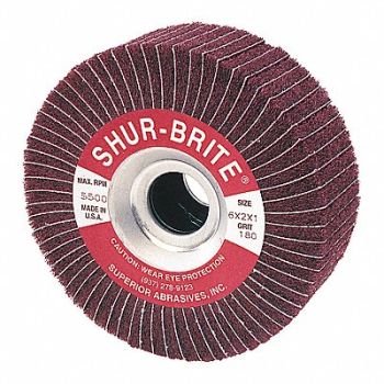 SUPERIOR ABRASIVES Condition Duplex Wheel AO 6x1x1 Grit 180, 152P53