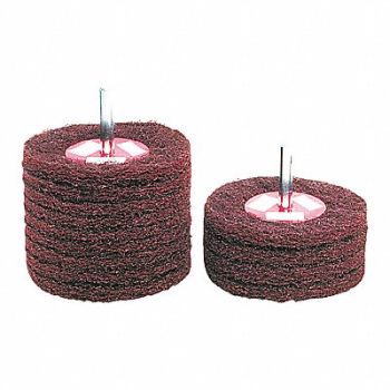SUPERIOR ABRASIVES Satin Disc Wheel A/O Fine 1-1/2x1 x1/8, 152R25