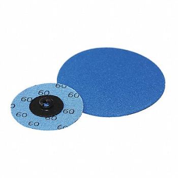 SUPERIOR ABRASIVES Coated QC Disc Zirc 2 Type S Grit 60, 152T06