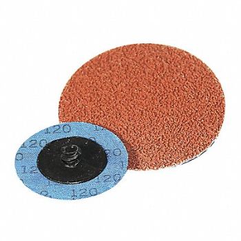 SUPERIOR ABRASIVES Coated QC Disc AOCG 3 Type R Grit 80, 152U88
