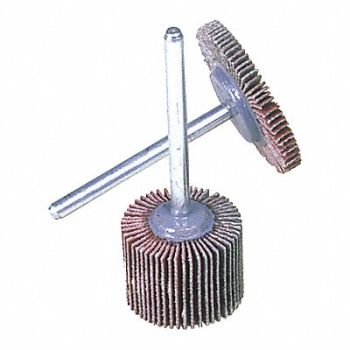 SUPERIOR ABRASIVES Flap Wheel 1-3/16x3/16x1/8 A/O Grit 80, 153A80