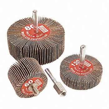 SUPERIOR ABRASIVES Flap Wheel Mtd 2x1x1/4 A/O Grit 60, 153C47