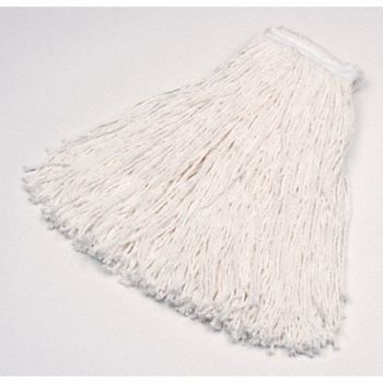 RUBBERMAID COMMERCIAL PRODUCTS Wet Mop White Rayon PK12, 15A645