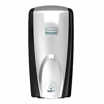 RUBBERMAID COMMERCIAL PRODUCTS Soap Dispenser 1100mL Blk/Chrome, 15A703
