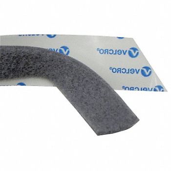 VELCRO BRAND Loop Tape Fastener 1 W Silver, 15A780