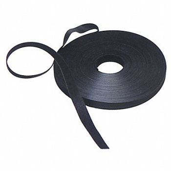 VELCRO BRAND Hook-and-Loop Tie Roll 37 1/2 ft Black, 15A799