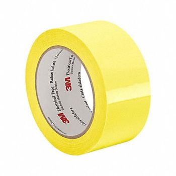 3M Elec Tape 216 ft Lx2 in W 2 mil Yellow, 15D069