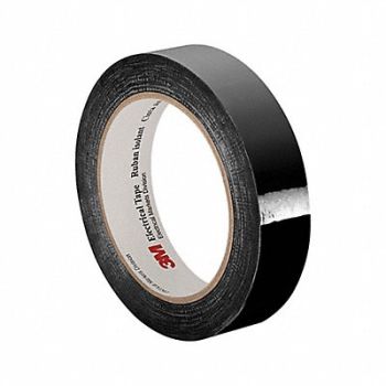 3M Elec Tape 216 ft Lx1 in W 2.5 mil Black, 15D079