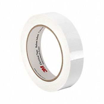 3M Elec Tape 216 ft Lx1 in W 2.5 mil White, 15D080