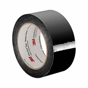 3M Elec Tape 216 ft Lx2 in W 2.5 mil Black, 15D082