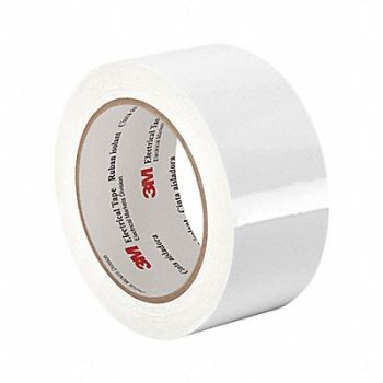 3M Elec Tape 216 ft Lx2 in W 2.5 mil White, 15D083