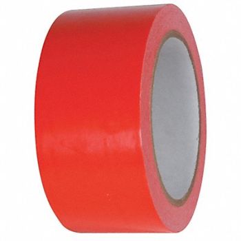 GRAINGER APPROVED Floor Tape Red 2 inx216 ft Roll, 15D723