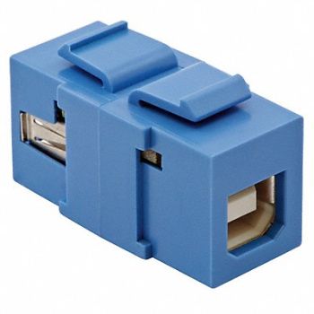 HUBBELL PREMISE WIRING USB Connector A to B 2.0 Reversible Blu, 15D939