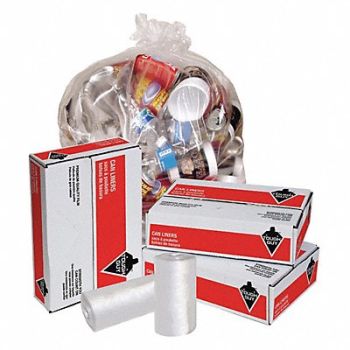 TOUGH GUY Trash Bag 60 gal Clear PK50, 15E504