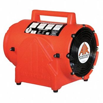 AIR SYSTEMS INTERNATIONAL Conf. Space Fan Axial 1/4HP 8 in 12VDC, 15E889